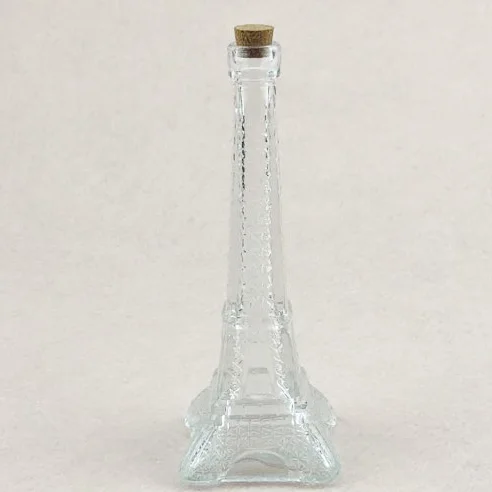 40ml glass jar container with cork for food and tower shape jar