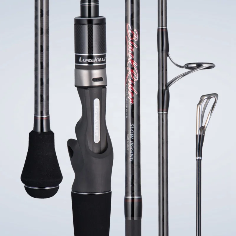 Lurekiller приманка 1 91 м 40-150 г/80-250 г черный наездник 3 секции Морская Лодка Удочка медленная
