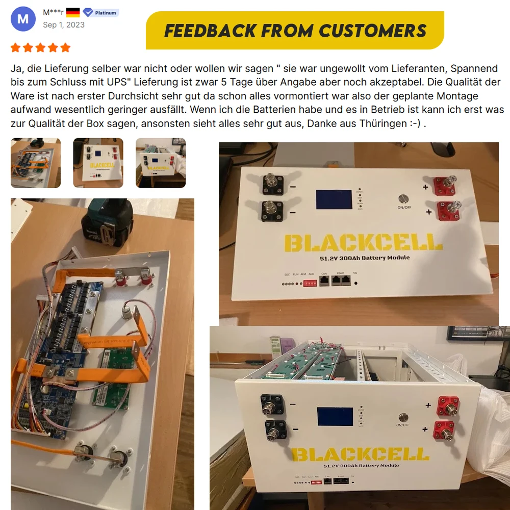 Blackcell пустой DIY литиевая батарея 51 2 В активный баланс перезаряжаемый литий-ионный Аккумулятор lifepo4 корпус