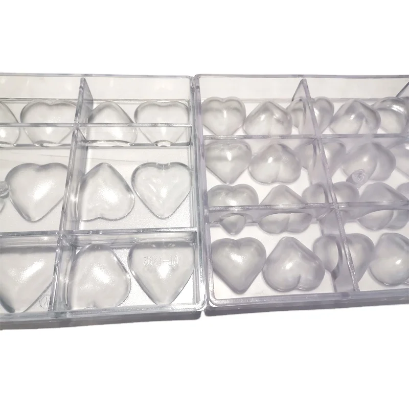 LST New Good Price Customized Polycarbonate Chocolate Mold Popular Plastic Mold Chocolate Candy Ice Molds
