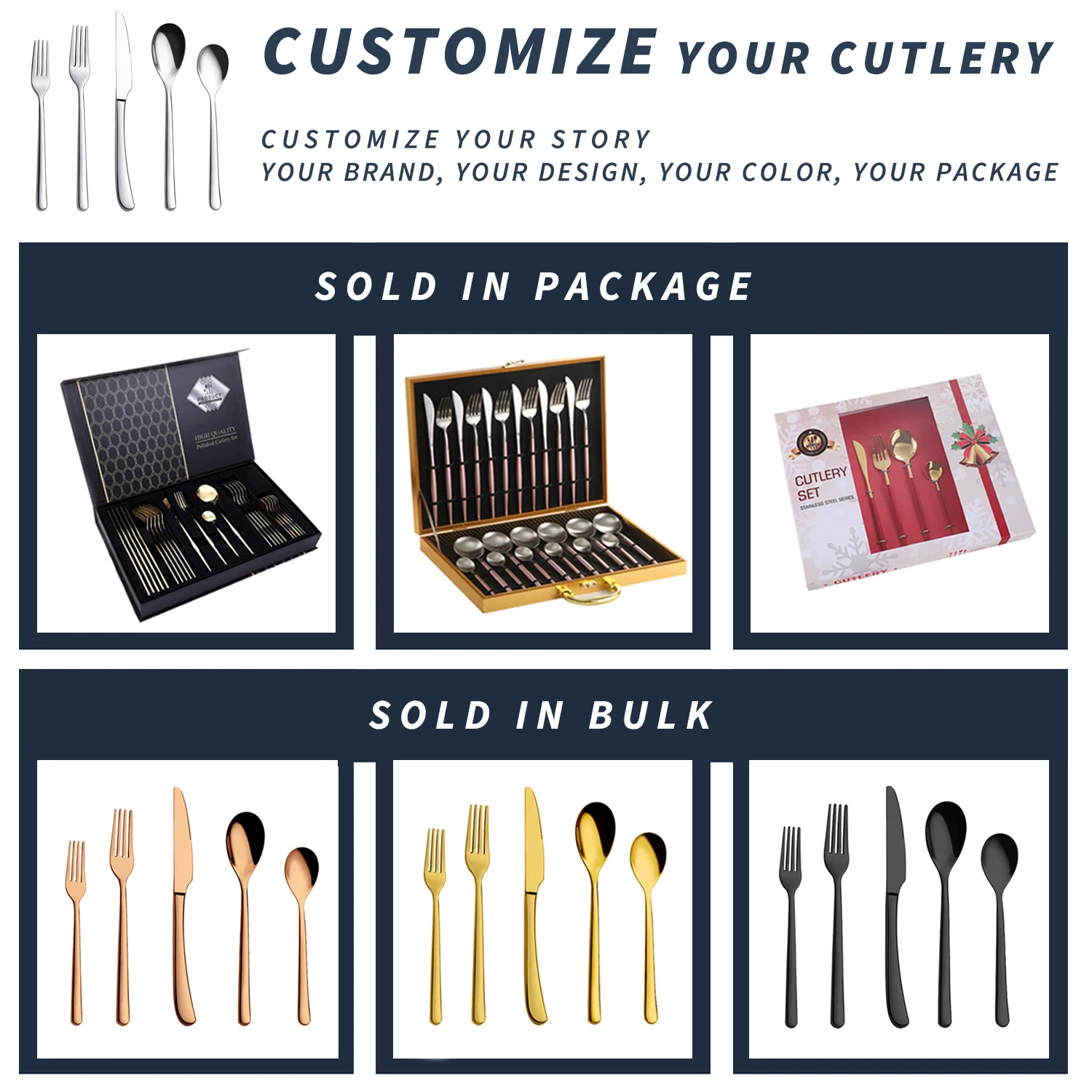 New Arrival Food Grade Stainless Steel Spoon And Fork Sets Silver Flatware Silverware Hotel Restaurant Cutlery Set