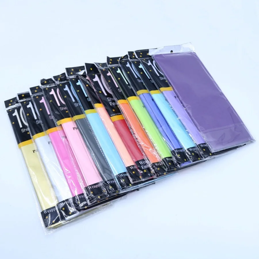 10sheets/bag Custom Tissue Paper Packaging Good Price Colorful Arts Crafts Snow Pear Paper Gift Flower Wrapping Tissue Paper