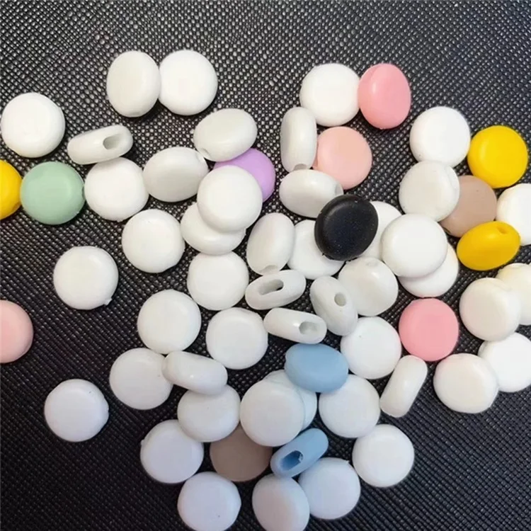 Environmentally Friendly Cord Lock Stoppers Black White In Stock Clear Elastic Toggle Cord Lock for Earloop