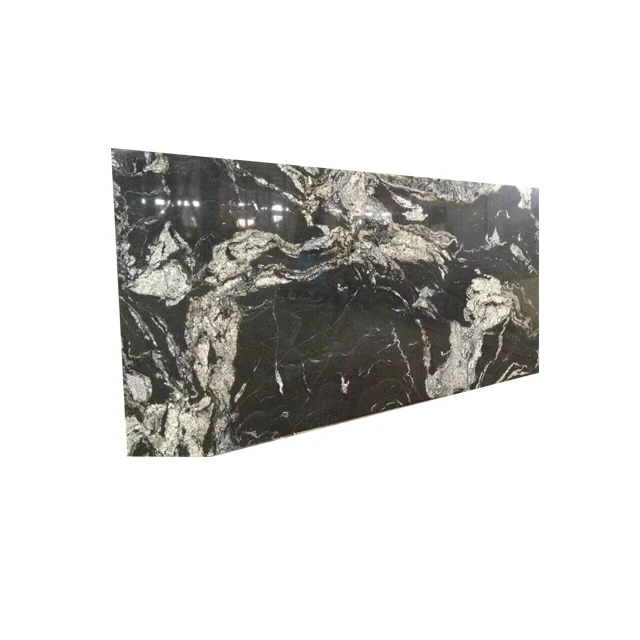 cut to size Chinese cheap natural polished marble tiels black Marble with white veins
