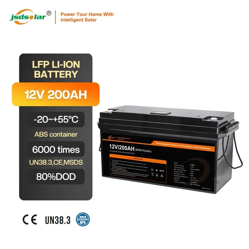 12V 100Ah Lifepo4 Lithium Ion  Battery Solar Power Stations Energy Storage Batteries for Home Use