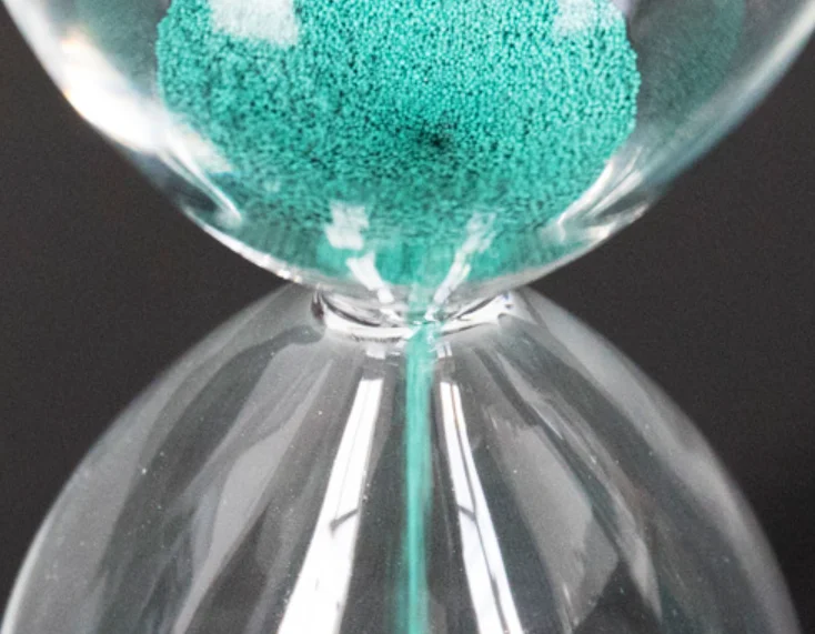 Decorative Round Painting Wood Base Optional Color Sand Timer Hourglass