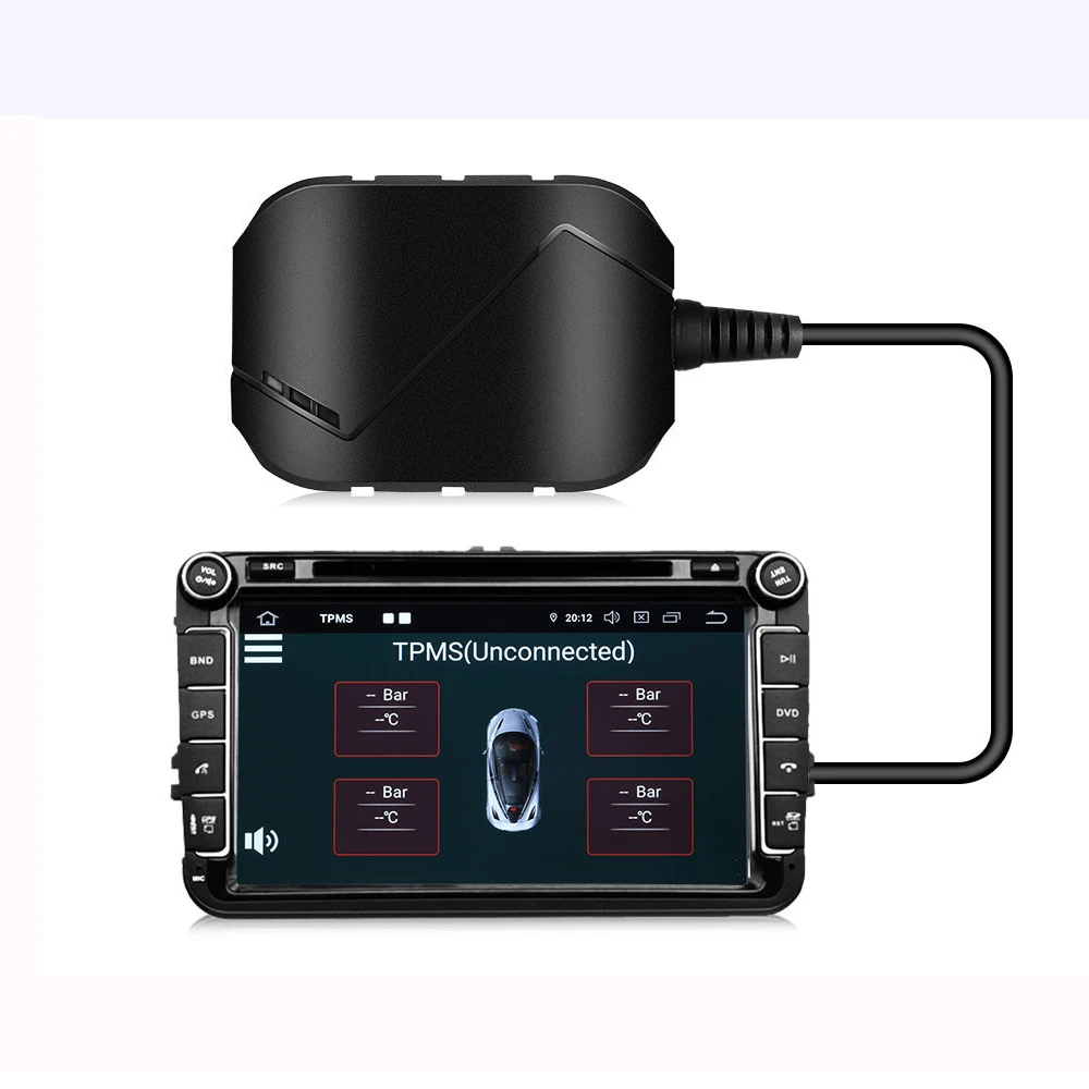  Заводская цена TPMS датчик Внешний USB приемник Android оригинальный экран монитор давления в шинах для автомобиля