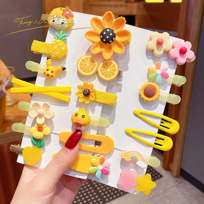 Tracy & Herry NEWest Korea Hot sale Candy Color  Hair Clip Sets Sweet Hair Clips for kids girls
