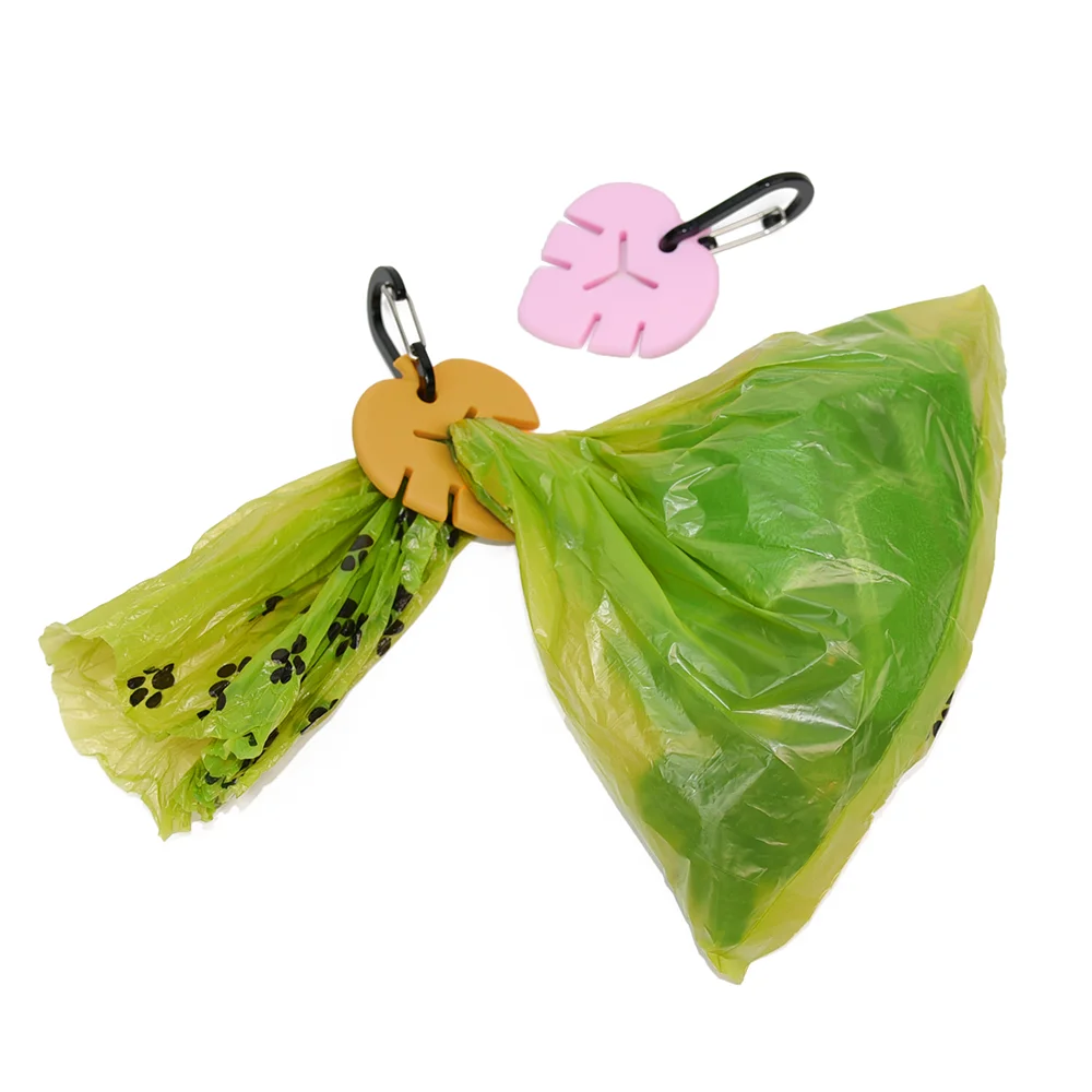 Custom Wholesale Poop Bag Holder Silicone Dog Waste Bag Holder Waterproof Dog Pet Poop Bag Holder