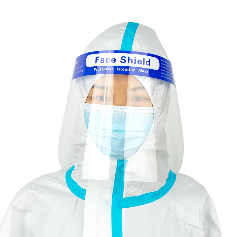 Bubble face shield sponge type for medical use