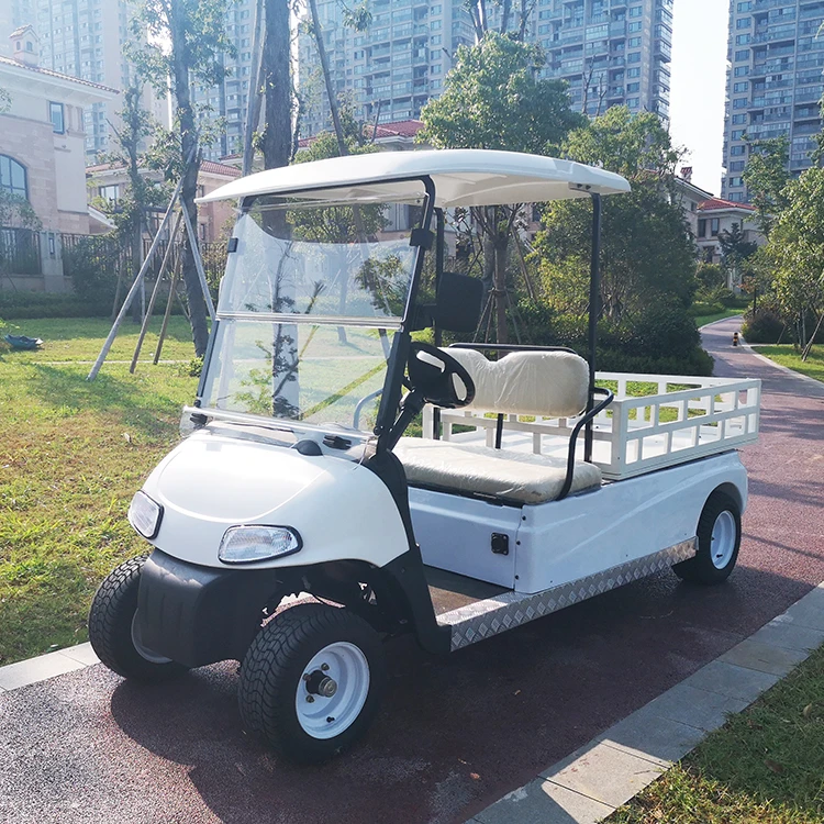 chinese CE 2 seats electric 4 wheel with box customize trunk golf cart/utility vehicle/farm vehicle