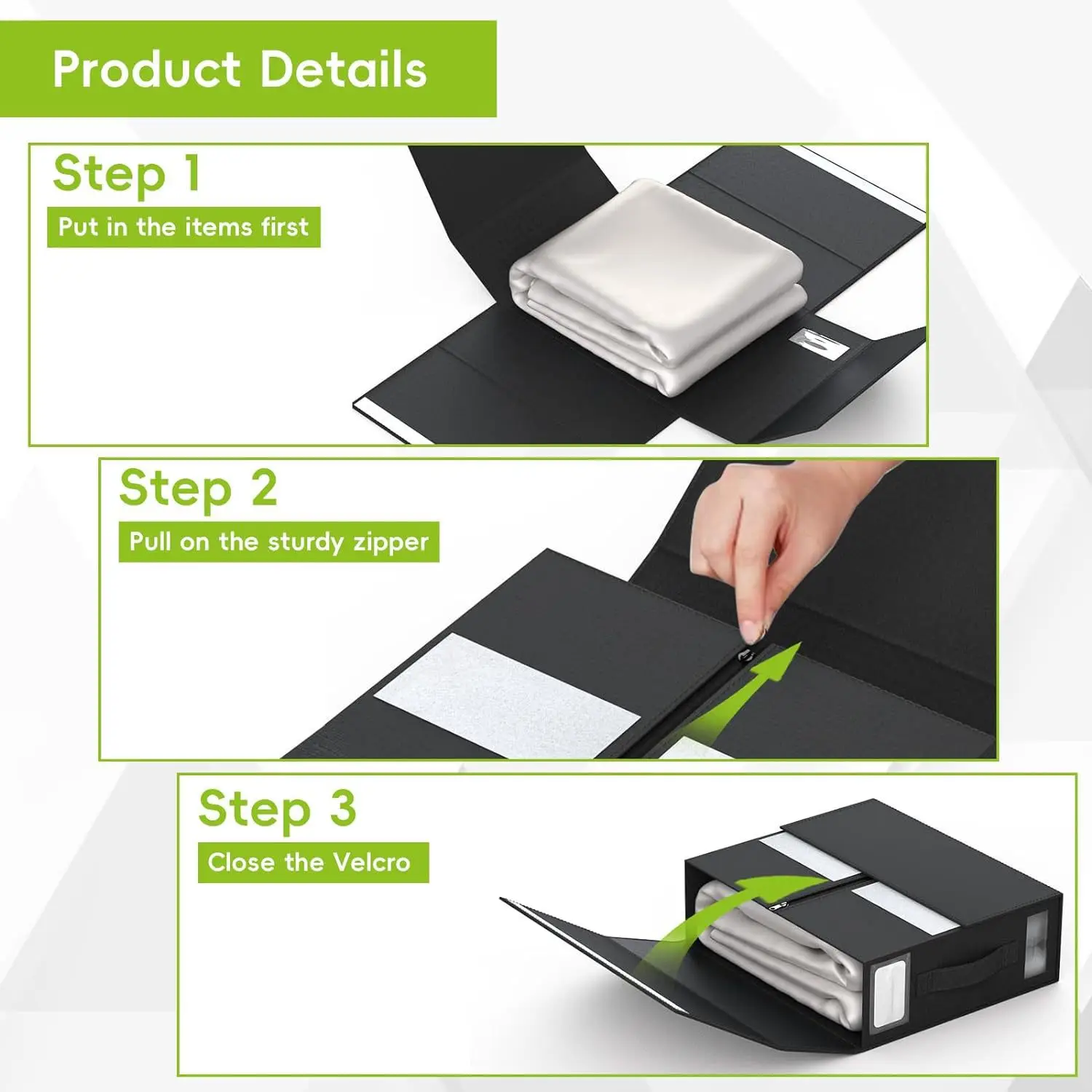 Large Capacity Foldable Window Bed Sheets Storage Box Dustproof Wardrobe Organiser with Lid Clothes Organising Storage Box