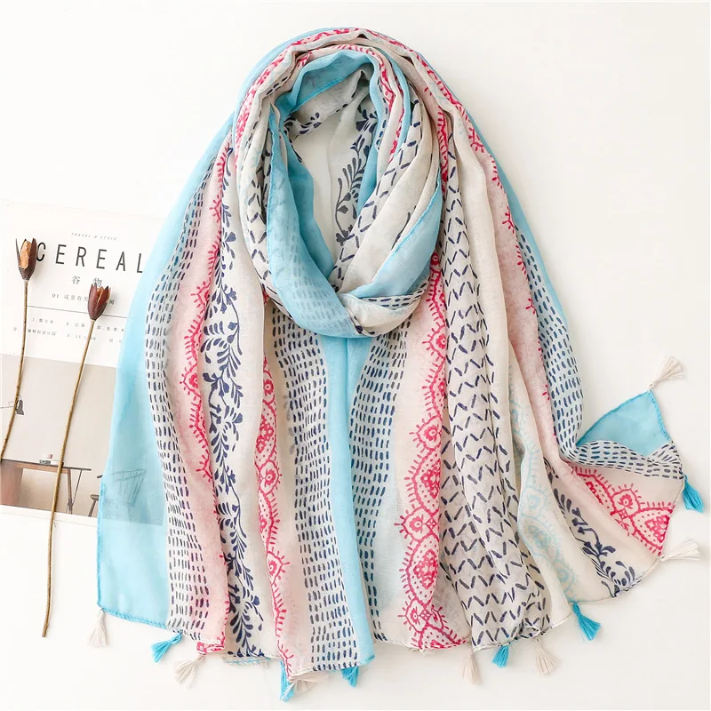 Colour Bandana Custom Cotton and linen hijab  Simple Butterfly Green Balinese yarn  Turbans High