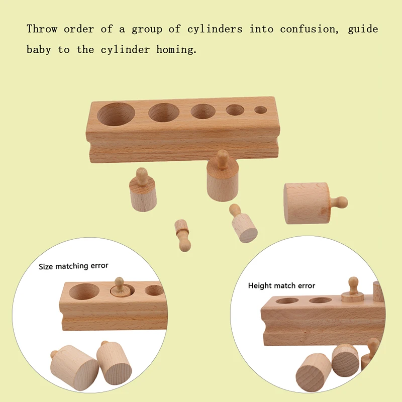 Russian Warehouse Puzzle Wooden Toys Montessori Educational Cylinder Socket Puzzle Toy Baby Development Practice Senses