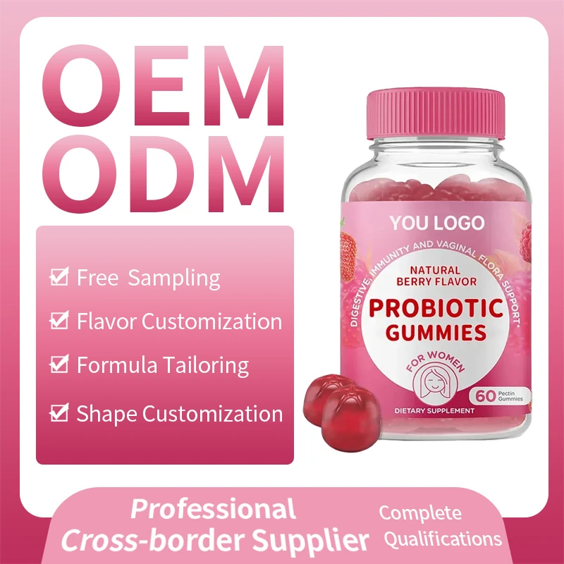 Super Natural Berry Flavor Probiotic Gummies For Women Digestive Immunity Support Probiotic Gummies