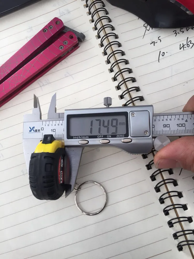 Factory Custom Promotional Gift Mini 1m Measuring Tape Key Chains Plastic Tape Measure Keychain