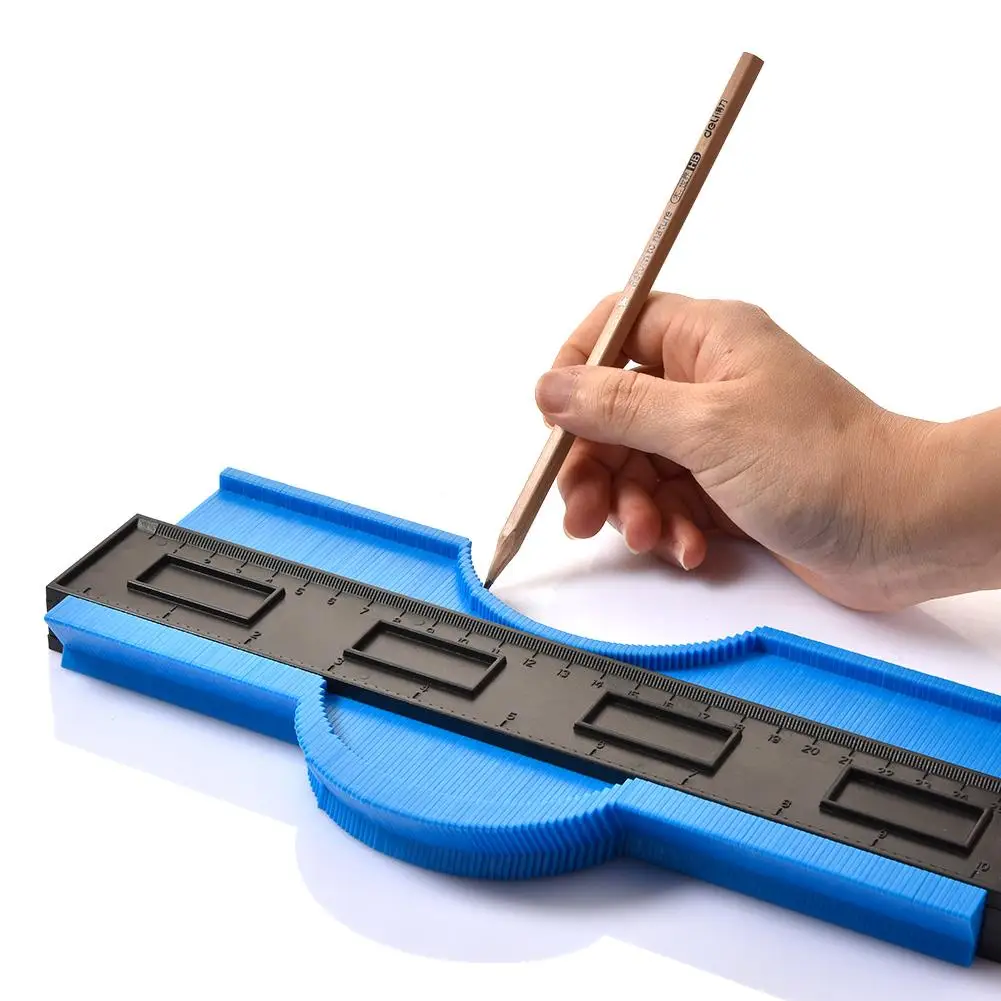 JNZ 10inch Plastic Metal Lock Shape Contour Gauge Duplicator Metal line Copier Contour Gauge