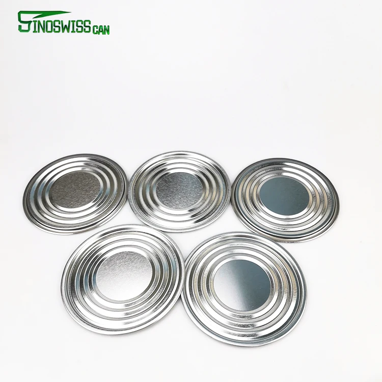 Food Grade Metal Ends 83mm 99mm Tinplate Bottom Cover Lid For Food Can
