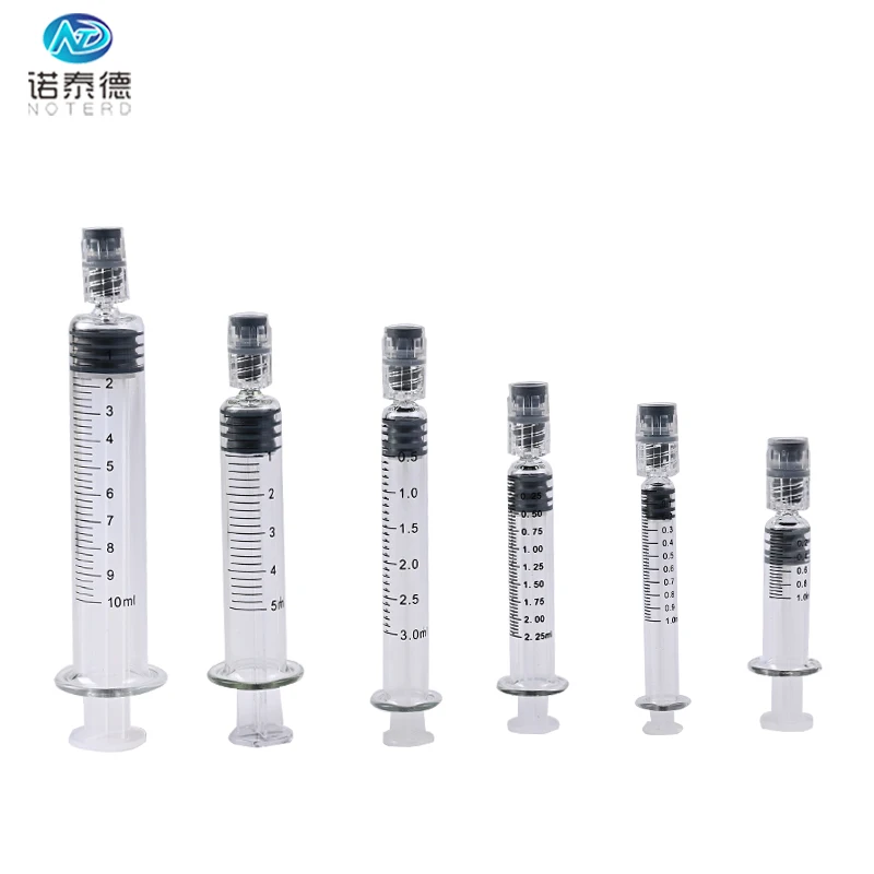 1.5ml 1 ml 2ml luer lock glass prefilled syringes packaging for distillate oil