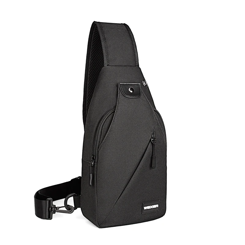Wholesale high quality fashion canvas sport leisure single shoulder men crossbody bag