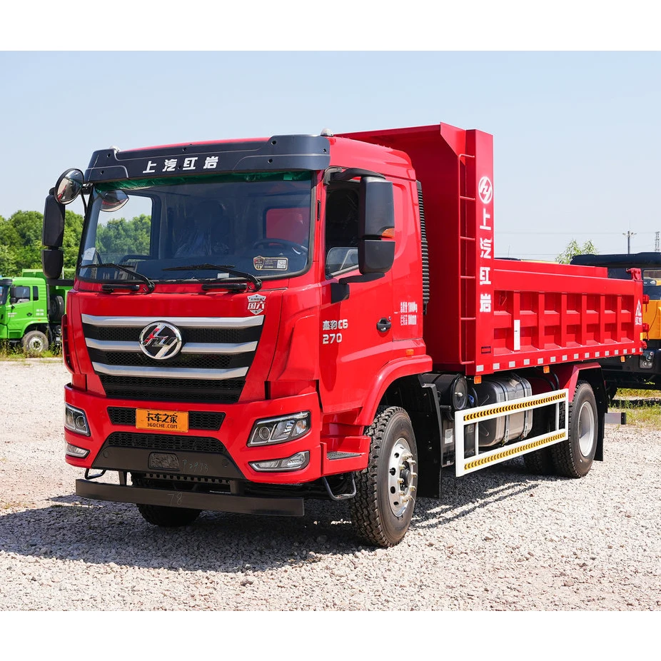 Saic Hongyan 4x2 240HP 6 Wheeler 10Ton Diesel Tipper Dump Truck for Mining Urban Construction Muck Transportation