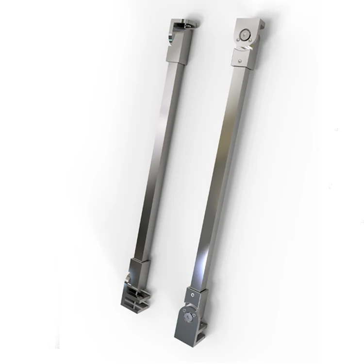 
Factory Frameless Shower Door Fixed Panel install plastic straight adjustable shower curtain rod 