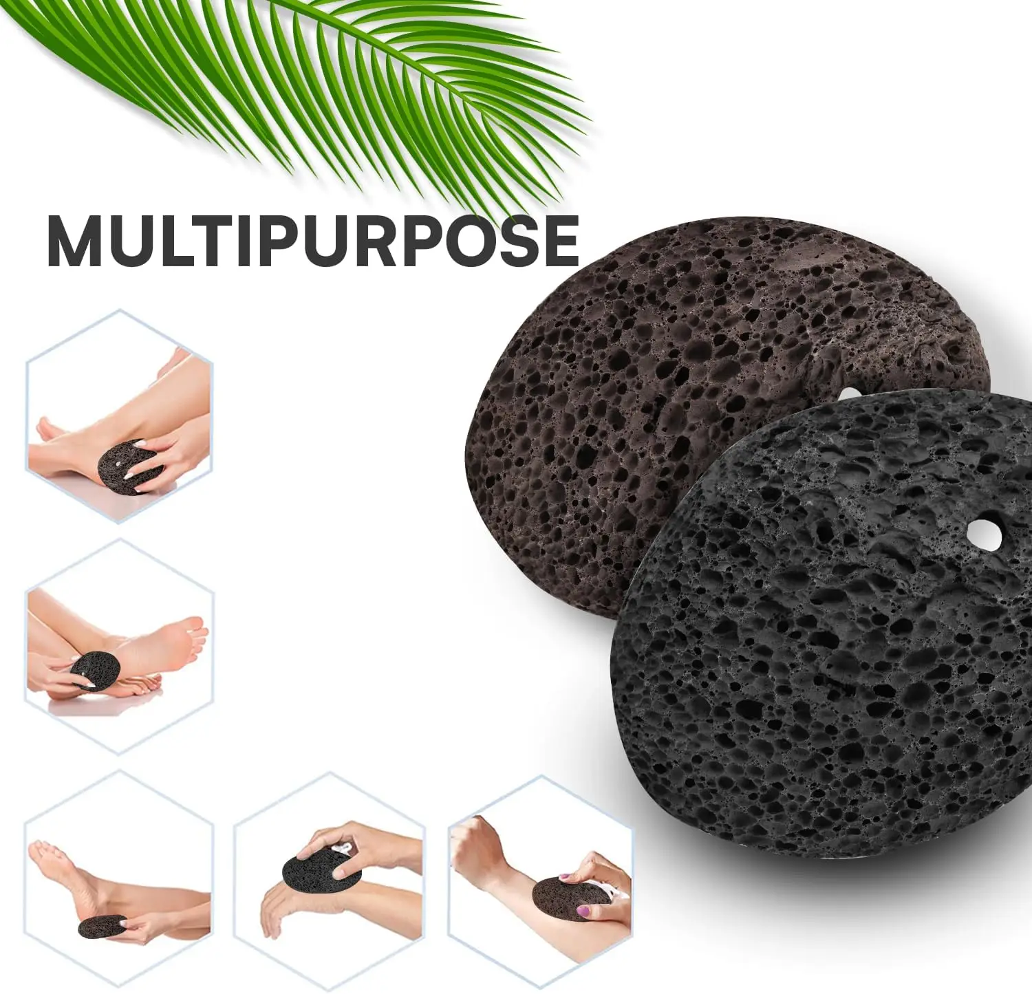 Cheap Oval Volcanic Dead Skin Remover Basalt Foot Scrub with Pumice Stone Easy to Remove Callus Lava Rock for Feet Care Products