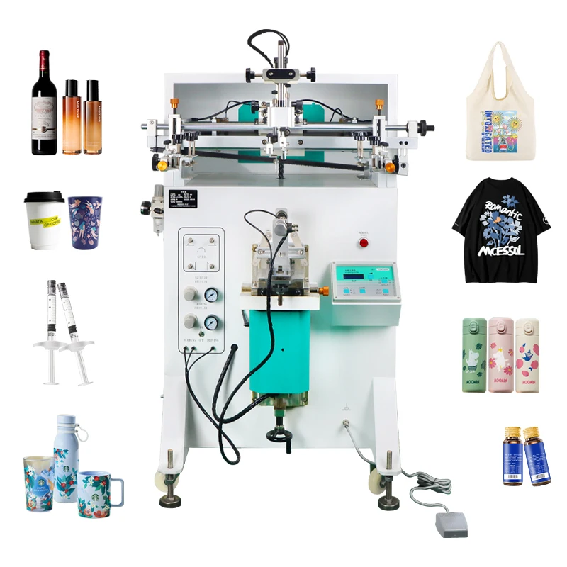 DELIOU Single Color ScreenPrinter Machine Cup Printer Automatic Plastic Cups Screen Printing
