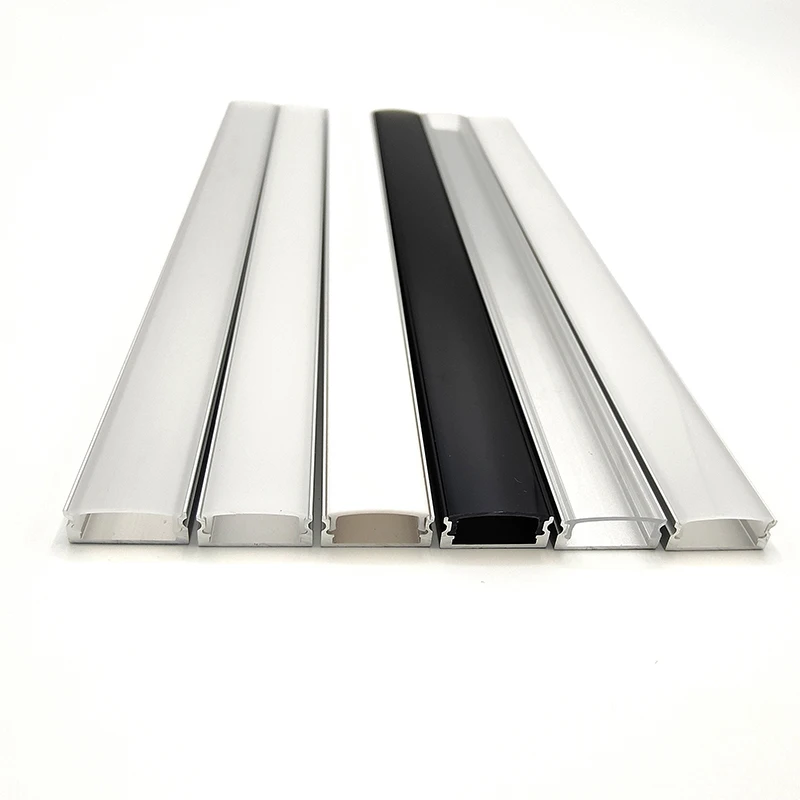 YG-1707 Linear Light Led Aluminum Profiles U Shape Channel Surface Mounted Led Strip Light Profiles Channel With Diffuser Cover