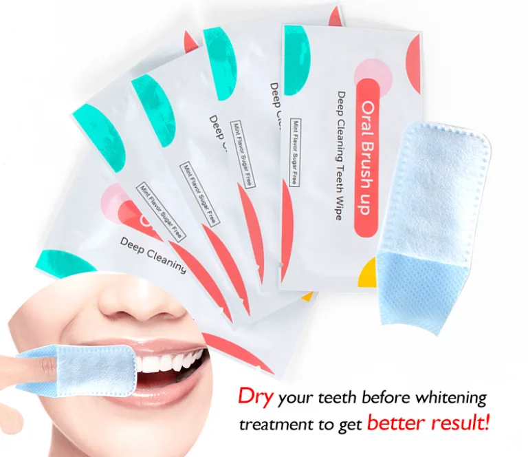 Teeth Whitening Accessories Teeth Finger Wipe Deep Cleaning Oral Brush Up