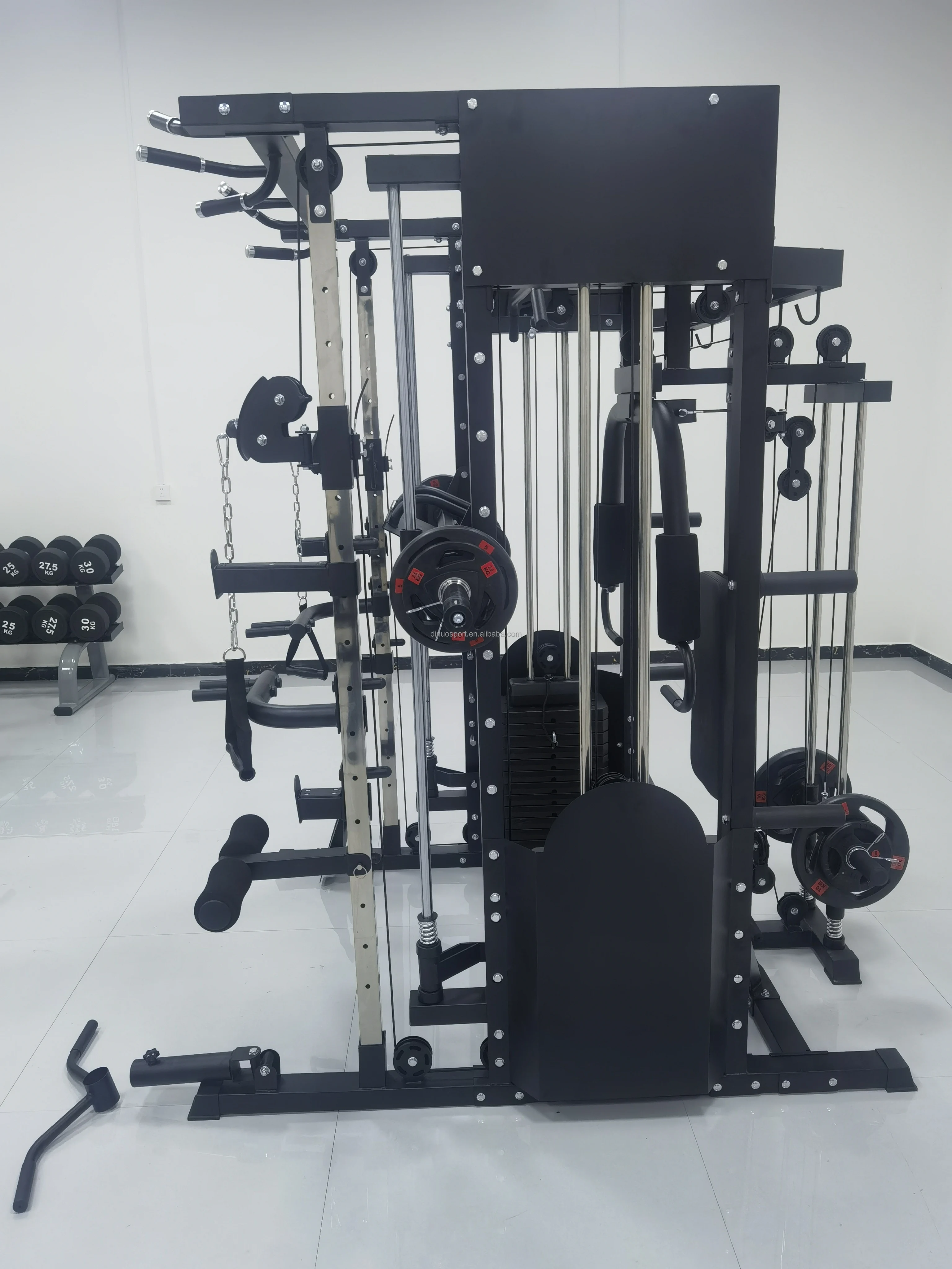 Factory Supplier home Cable Crossover Gym Machine Gym Equipment Squat Rack Power with 70kg Weight Stack