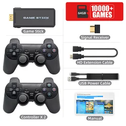 DataFrog HD Video Game Console For PS1/SNES With 10000 Games 2.4G Wireless Double Controller Gamepad and Russian Game Optional