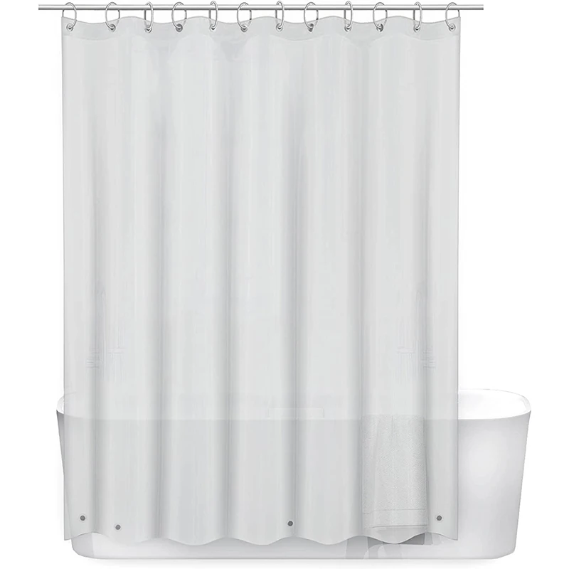 Матовая душевая занавеска PEVA 5G для ванной комнаты в отеле, сверхпрочная Водонепроницаемая душевая занавеска 72 дюйма Ш x 72 дюйма в, оптовая продажа