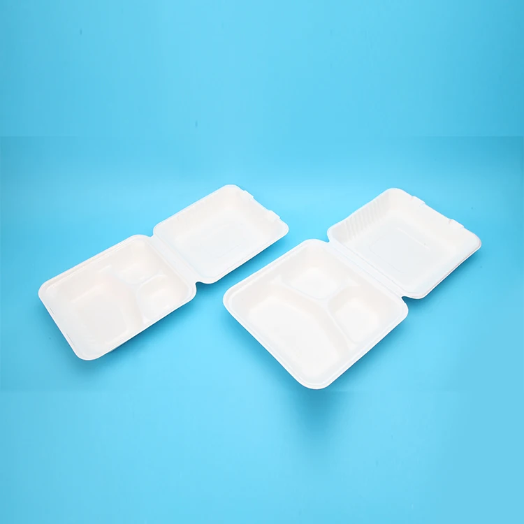 Compostable материалы Sugarcane Bagasse посуда раскладушка