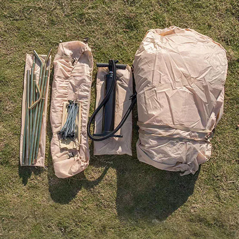 Family Use Quick Air Pump Inflation Cabin House Shaped Tent Outdoor Rainproof 3-5 Person 13 Square Meters
