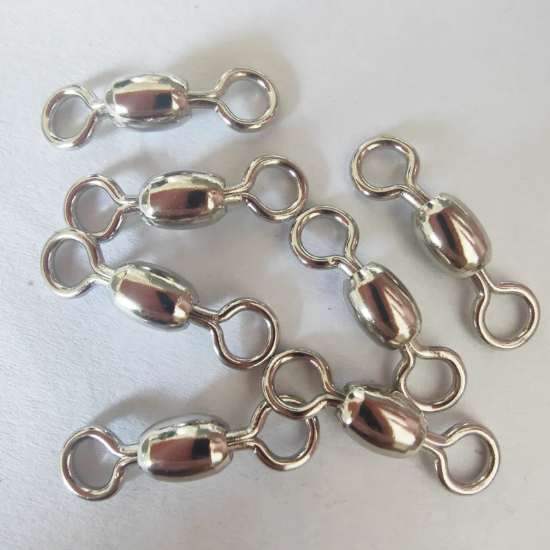 100 pieces of suit 1-12 Japanese-style swivel ring large object eight-character ring connector fishing gear small accessories