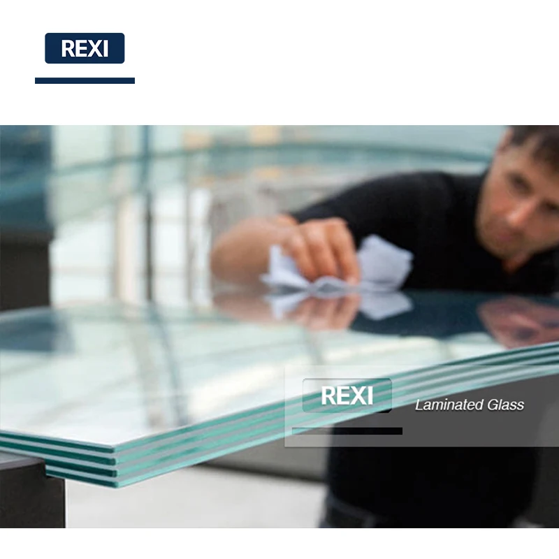 6.38mm-40.28mm Bent Bend Laminated Glass