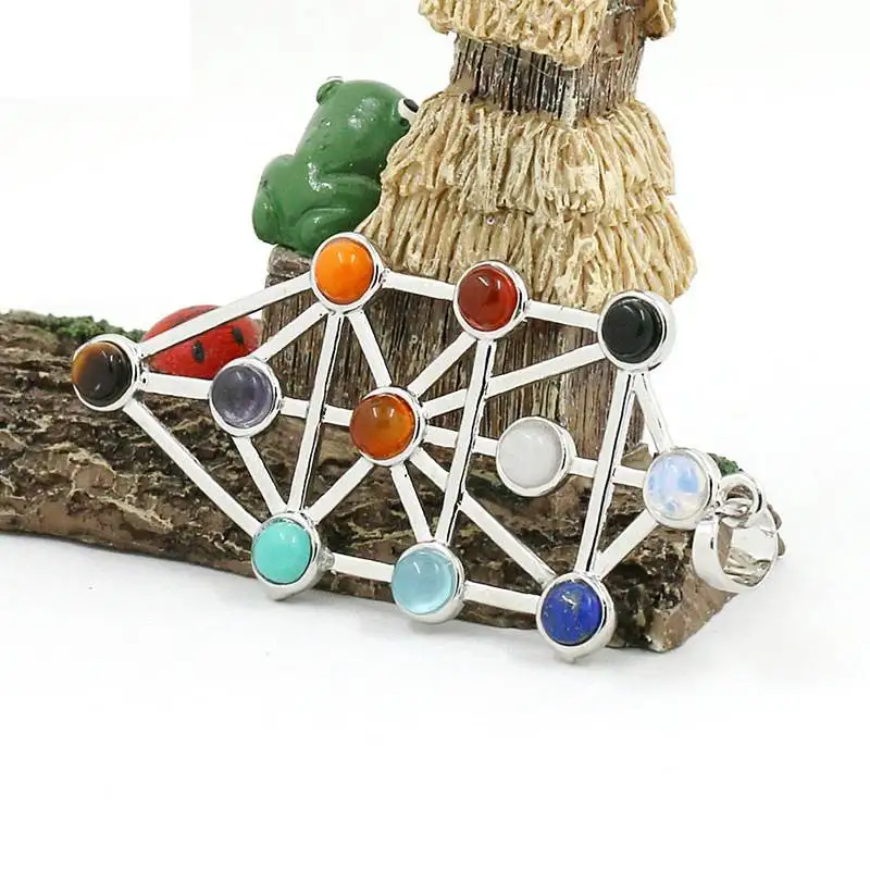 2022 New Design Religious Jewelry Classic Judaism Kabbalah Tree of Life Amulet Necklace Pendant