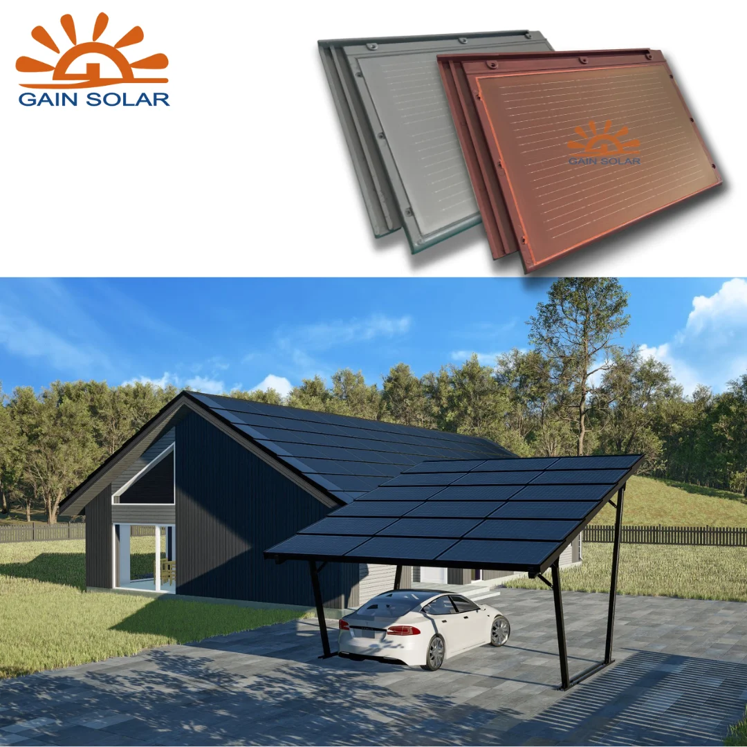 BIPV Flexible Roof Tiles Transparent Flexible Solar Panel Solar flat roof tile Solar Roof Tiles Photovoltaic