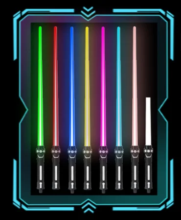 led toys 2022 Custom luminous toy gift force lightsaber color change with light card flash collision lightsaber