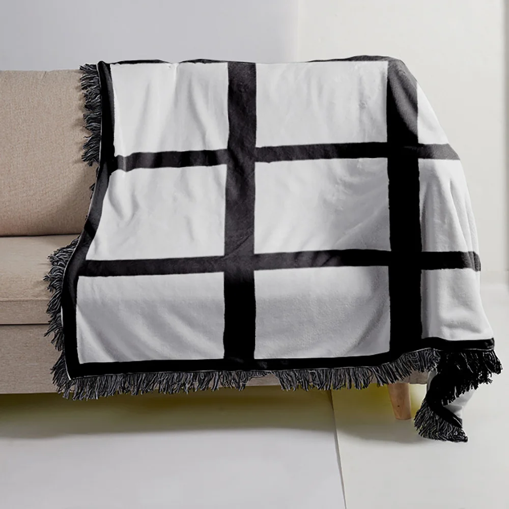 Kingsub Wholesale Sublimation Heat Transfer Printing Soft Flannel 9/15/18/20 Panel Blank Sublimation Blanket