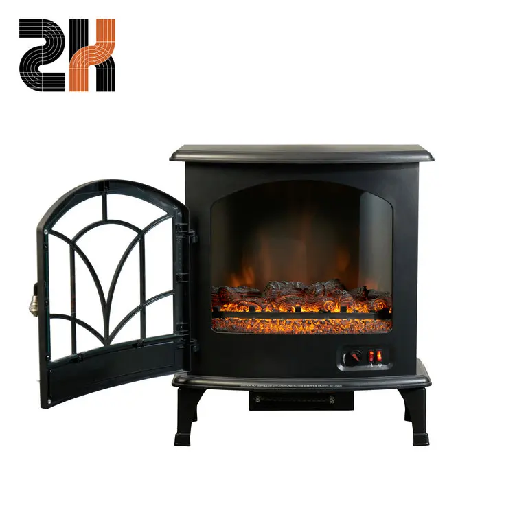 3-sided glass fireplace independent portable heating electric fireplace