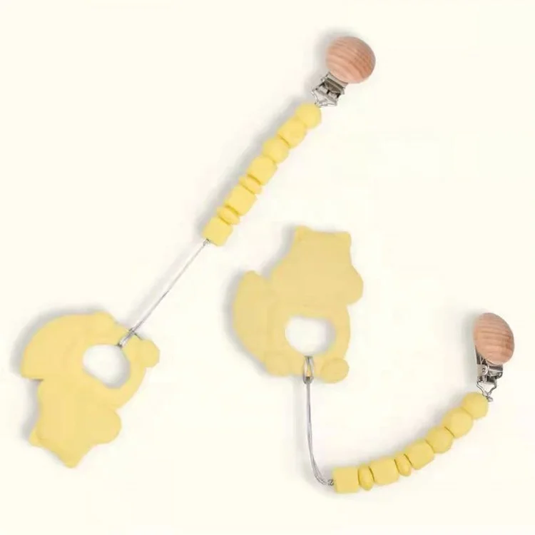 Food Grade Animal Baby Teether Sensory Toys BPA Free Baby Silicone Teether Teething Soothing Molar Toy