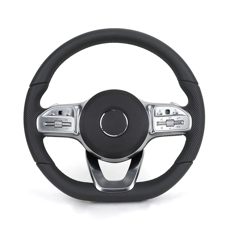 Custom Upgrade Full Leather Steering Wheel for Mercedes Benz Mercedes-Benz AMG GT X166 W213 W205 W204 W222 W212 E63 C63 AGM