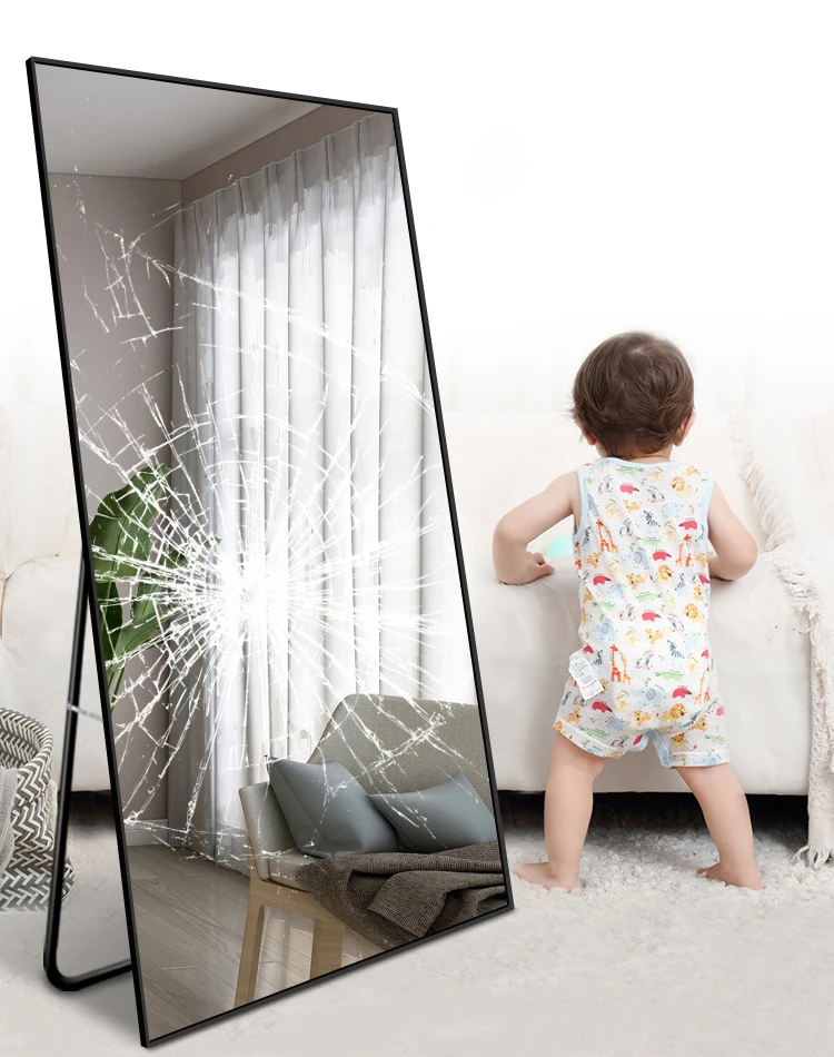 
Wholesale Big Size Salon Long Large Mirrors Decor Wall Dressing Gold Floor Standing Mirrors 