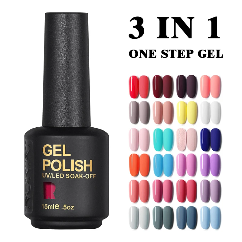 РНК GelPolish, бесплатный образец uv Гель лак 3 в 1! Гель лак one step 168 цветов для проведения дезинфекции в маникюрном салоне
