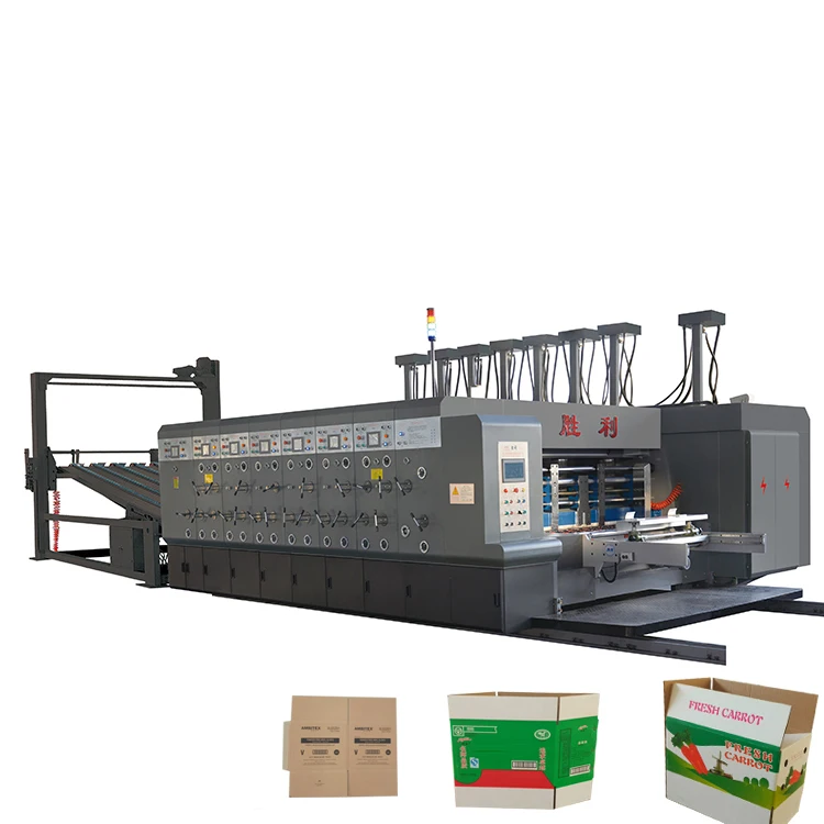 High accuracy full automatic paper carton box cutting and printing machine
