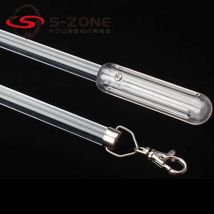 Window Curtain Stick Pull Wand Acrylic Curtain Rod
