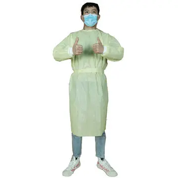 Disposable Isolation Gown Non Woven Disposable Protective Clothing wholesale pp+pe isolation gown