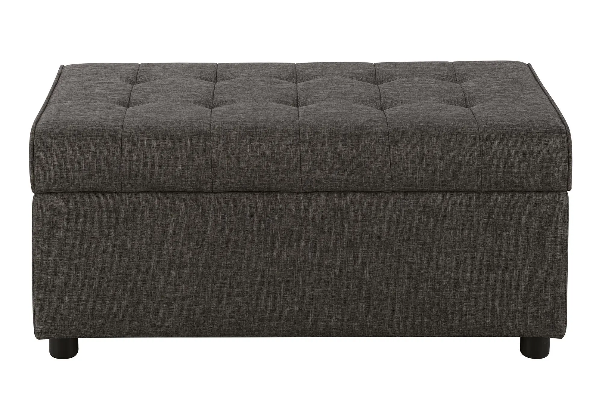 Leather PVC Foot Rest Storage Rectangular Foldable Storage Ottoman Stool for Living Room Storage Bench